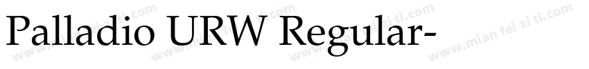 Palladio URW Regular字体转换